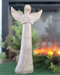 Carved-Look Resin Angel