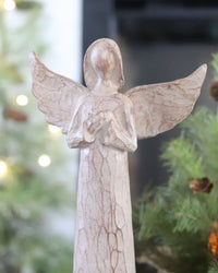 Carved-Look Resin Angel