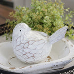 Textured Carved Bird Figurine