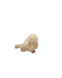 Carved Look Resin Neutral Bird