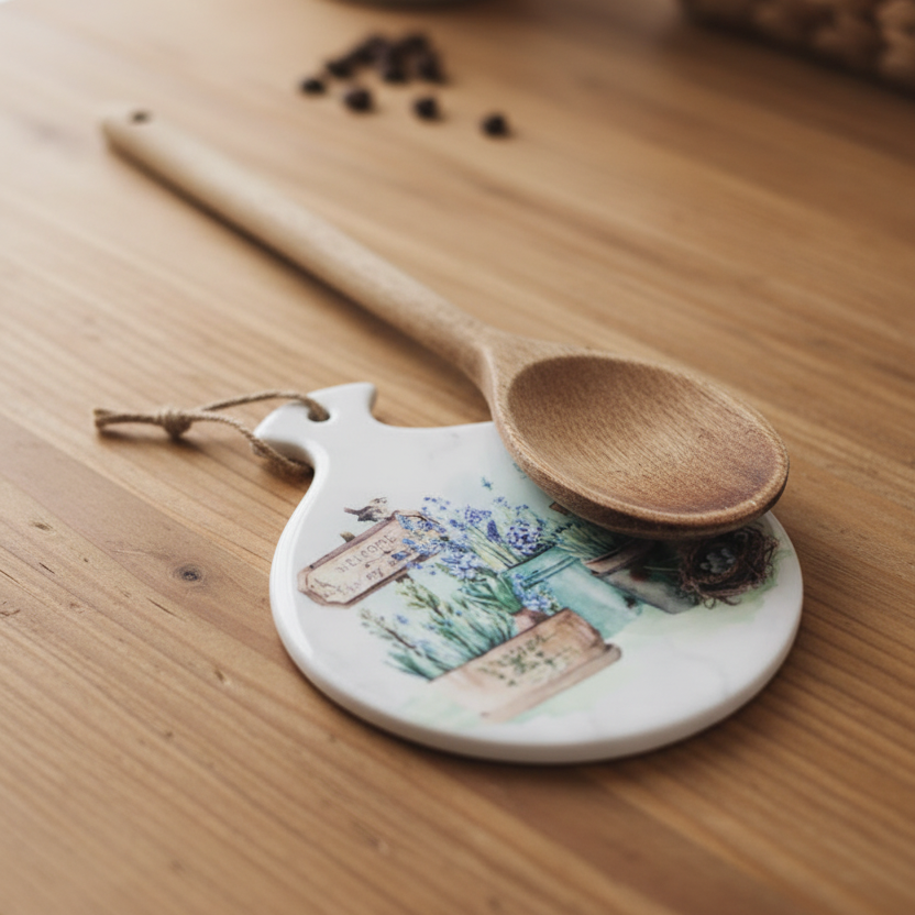 Country Garden Spoon Rest - Welcome to My Garden