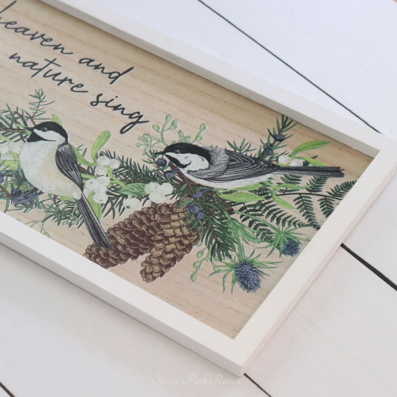 Chickadee Wood Sign