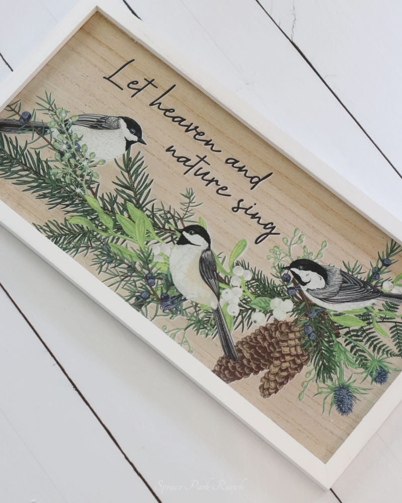 Chickadee Wood Sign