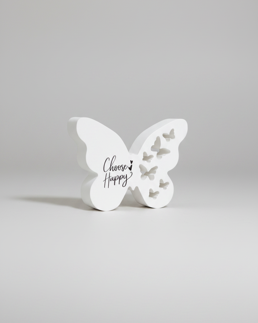 Choose Happy Butterfly Cutout