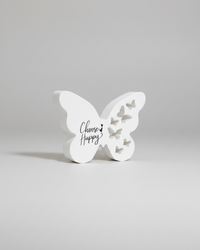 Choose Happy Butterfly Cutout