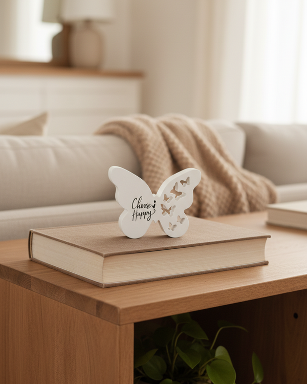 Choose Happy Butterfly Cutout