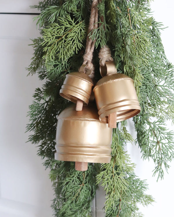 Handmade Classic Artisan Bells Gold Set of 3