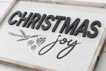 Reversible Christmas and Family Wood Sign