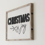 Reversible Christmas and Family Wood Sign