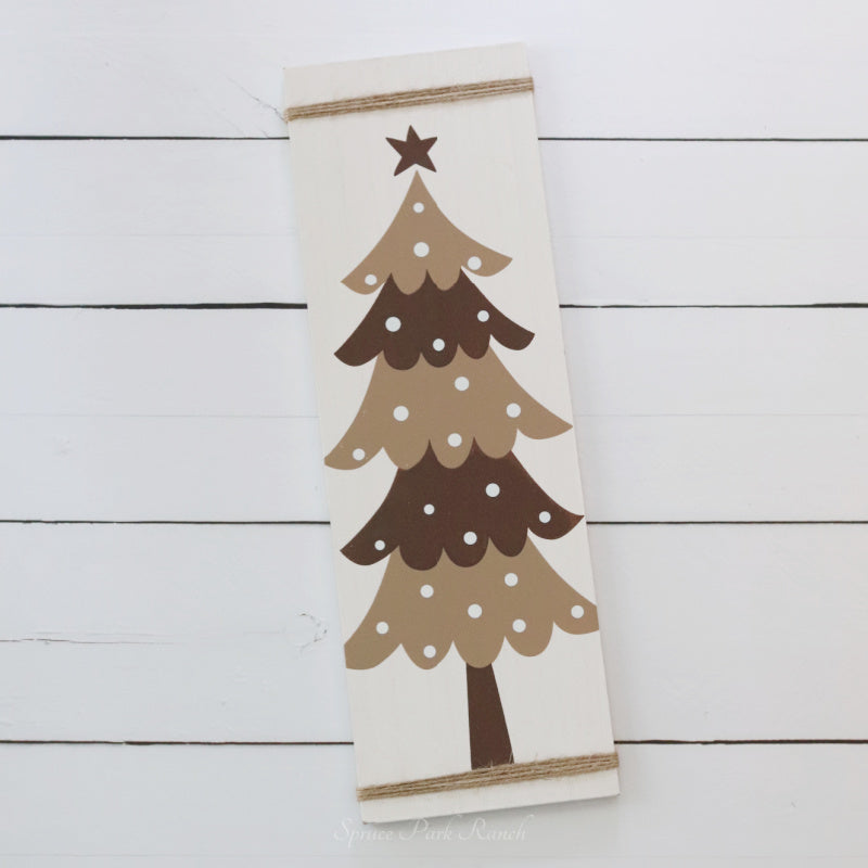 Scandi Christmas Tree Signs