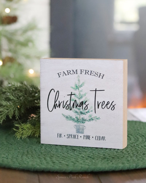 Farm Fresh Christmas Trees Block