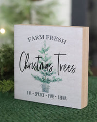 Farm Fresh Christmas Trees Block