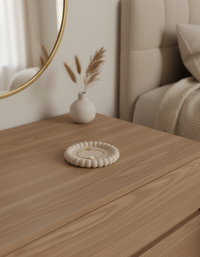 Circle Bubble Tray Beige