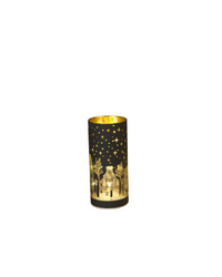 Black Lighted City Night Scene Cyliner