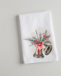 Classic Christmas Tea Towel - Bells