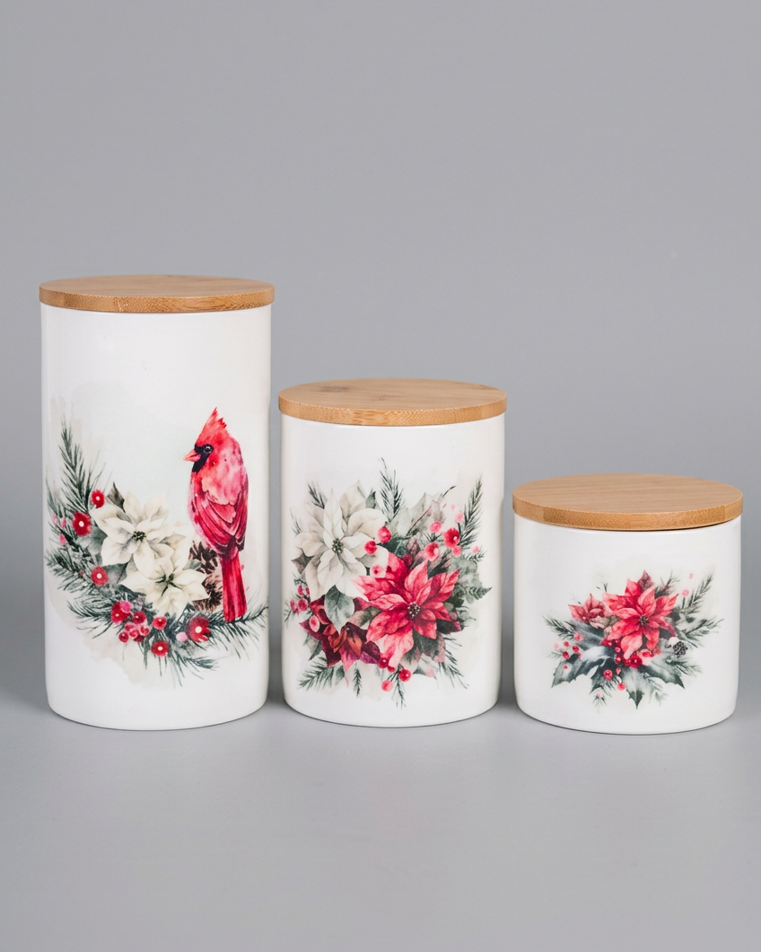 Classic Christmas Canister Set