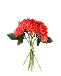 Coral Real Touch Dahlia Bundle of 6