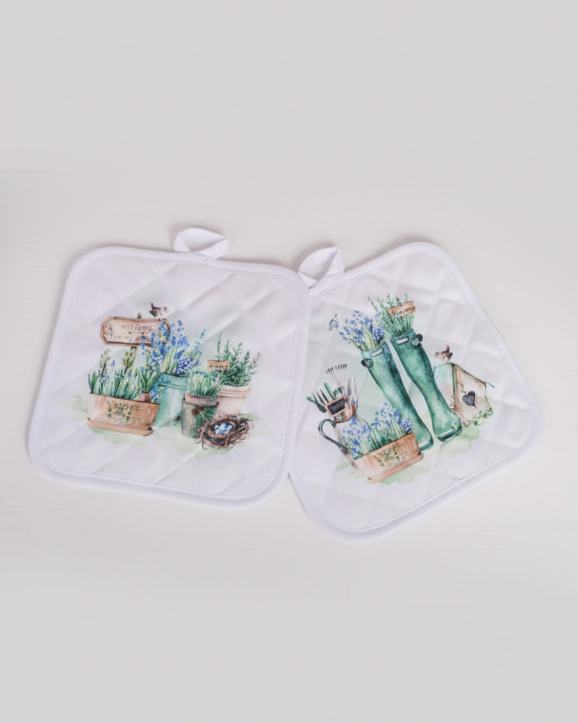 Country Garden Pot Holders Set of 2