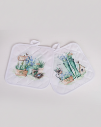 Country Garden Pot Holders Set of 2