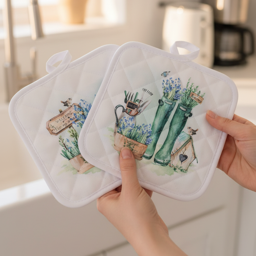 Country Garden Pot Holders Set of 2