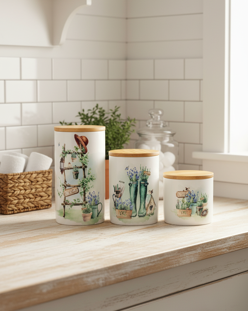 Country Garden Canister Set