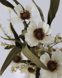 Cream Pansy Pick 19"L