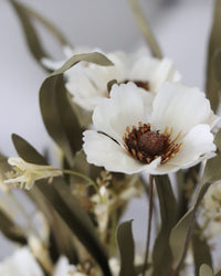 Cream Pansy Pick 19"L