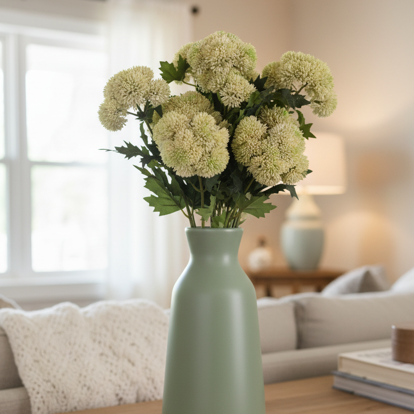 Sedum Stem Cream and Green 28"