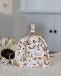 Cozy Crisp Autumn Days Pumpkin Block Set Of Two