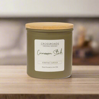 Crossroads Cinnamon Sticks Coloured Glass Jar 14oz