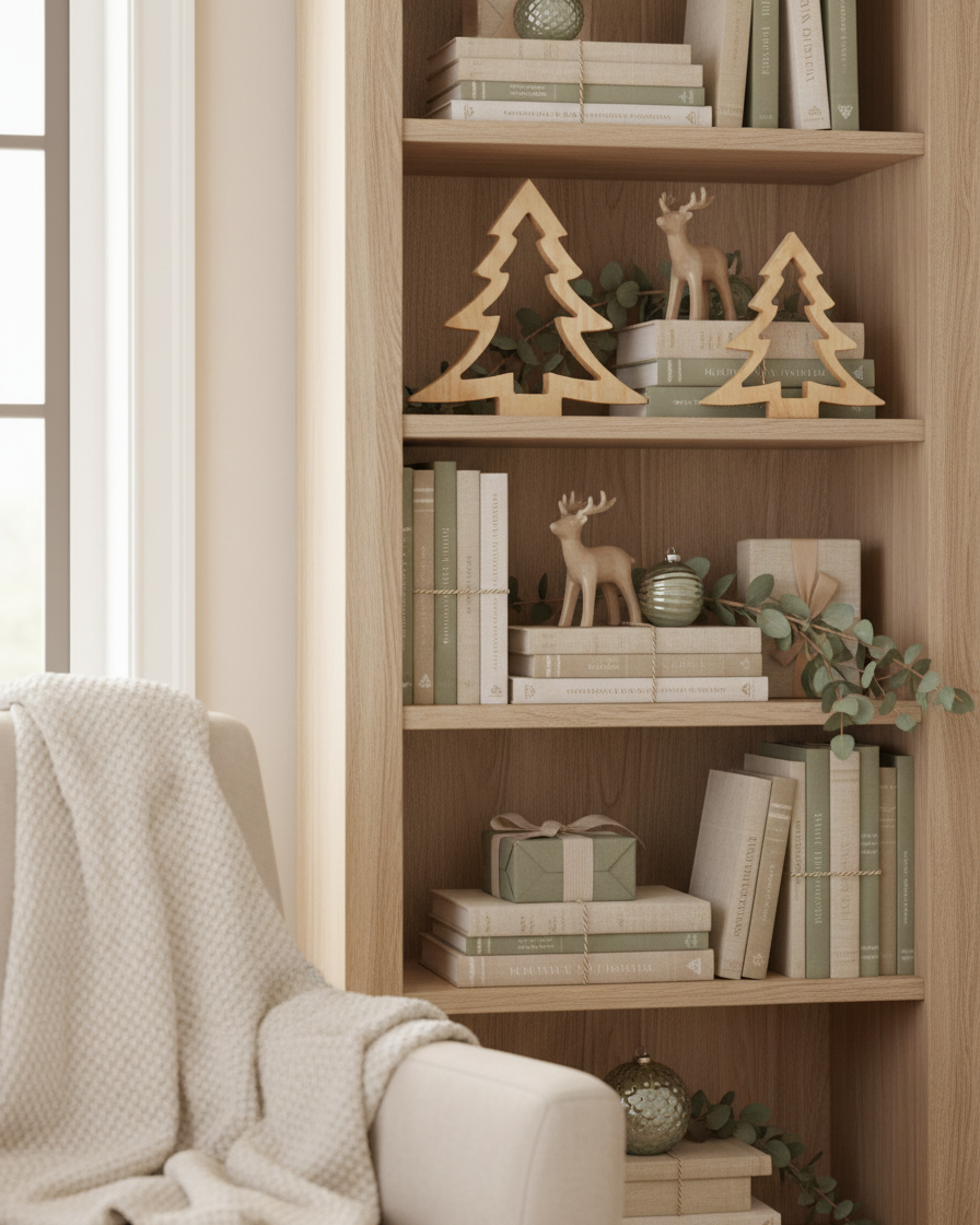 Curved Edge Wood Tree Cutout Natural