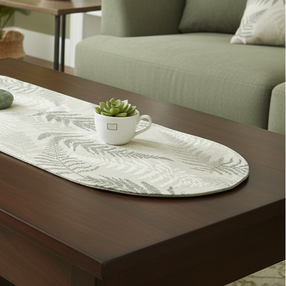 Green Fern Botanical Textile Collection