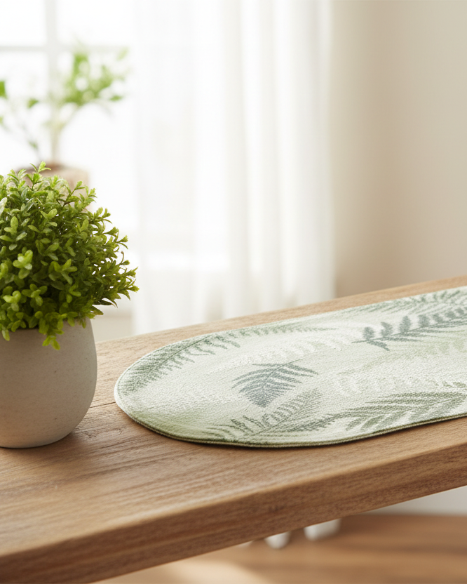 Green Fern Botanical Textile Collection