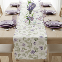 Violet Meadow Table Runner 56"L