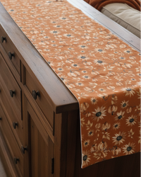 Shades of Autumn Table Runner Burnt Orange 56"L