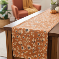 Shades of Autumn Table Runner Burnt Orange 56"L