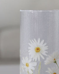 Daisy Blossom Glass LED Cylinder