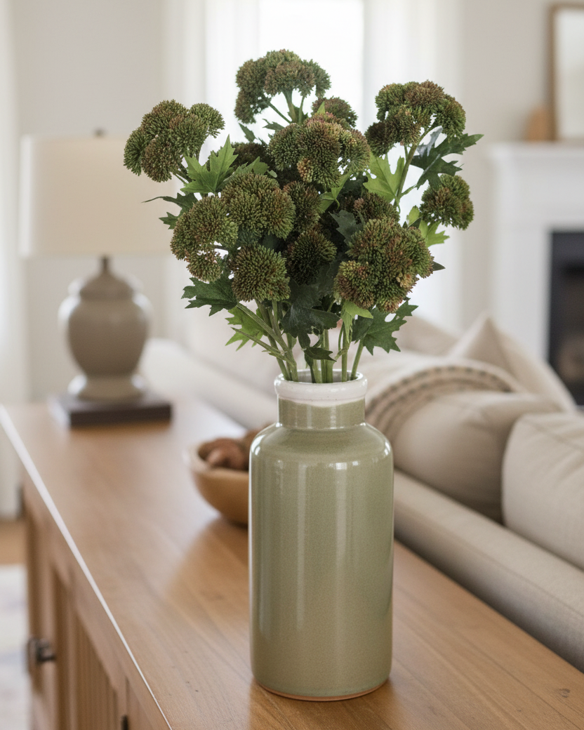 Sedum Stem Dark Green 28"