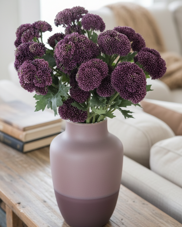 Sedum Stem Dark Purple 28"