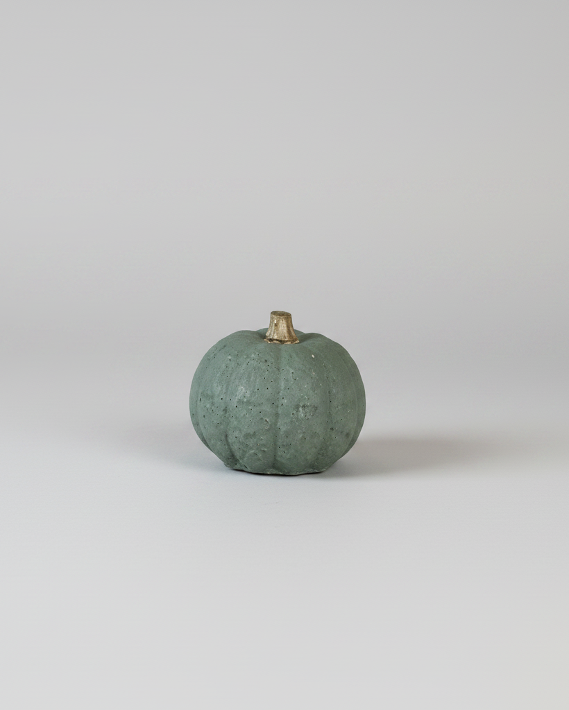 Dark Sage Concrete Mini Pumpkin