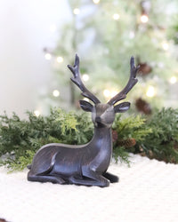 Black Resin Modern Deer