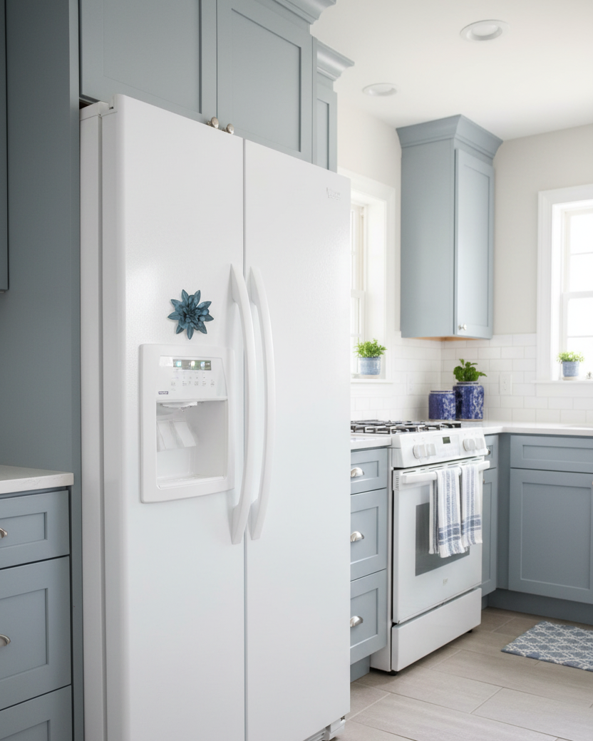 Demin Flower Metal Magnet