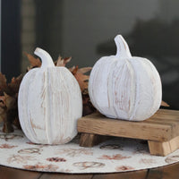 Distressed White Pumpkin