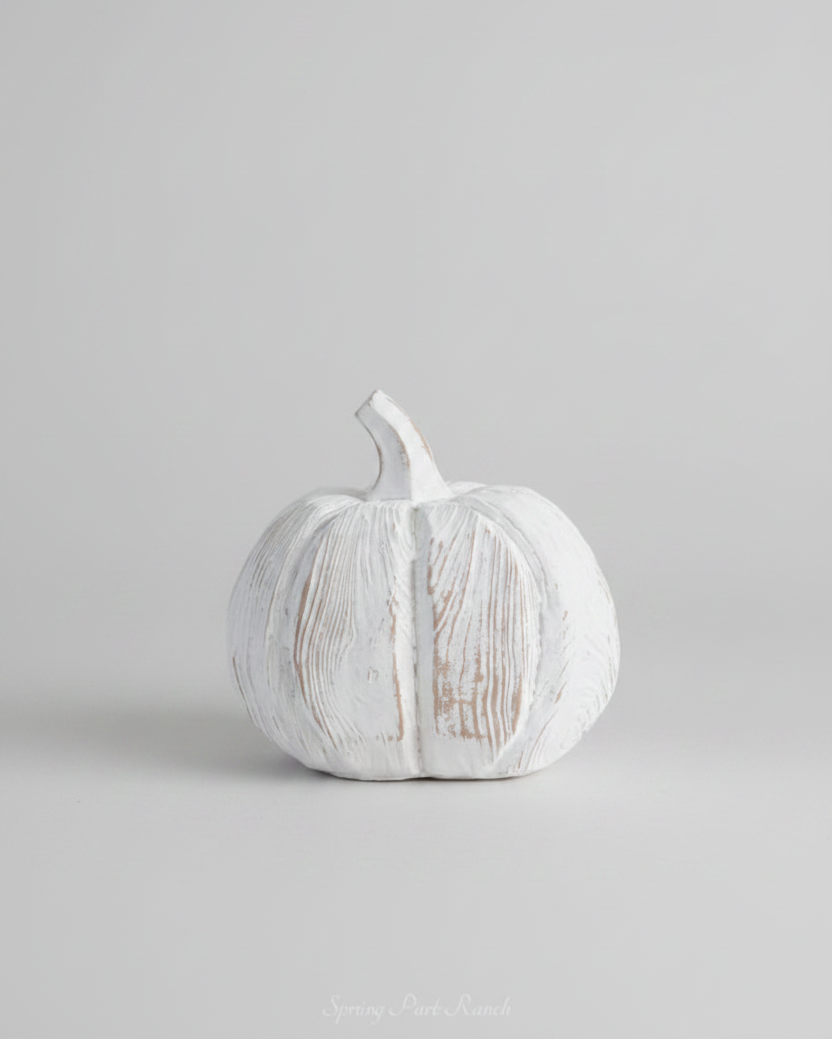Distressed White Pumpkin