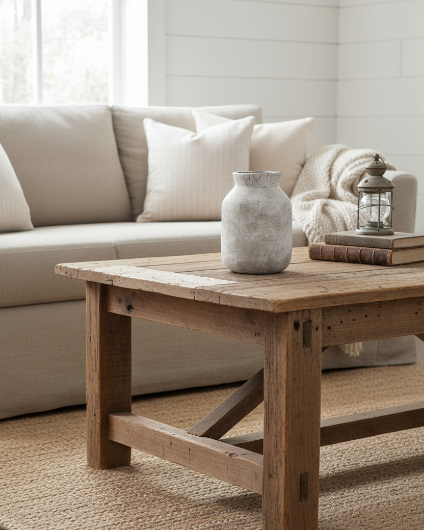 Greige Wash Terracotta Distressed Vase