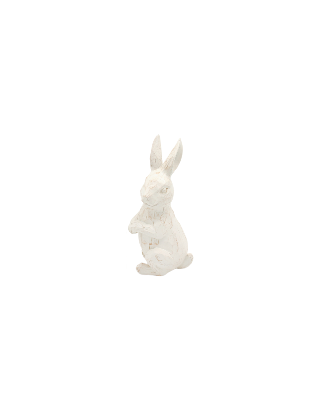 Distressed Carved Resin Bunny