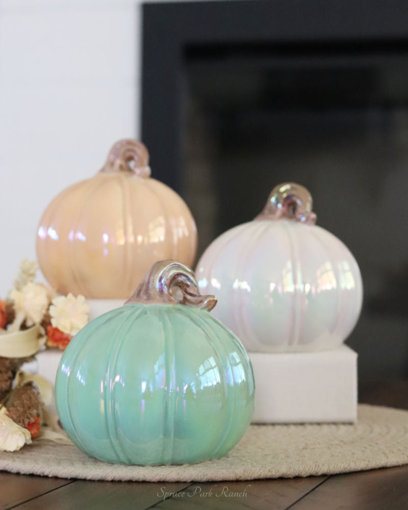 Dolomite Iridescent Pumpkin