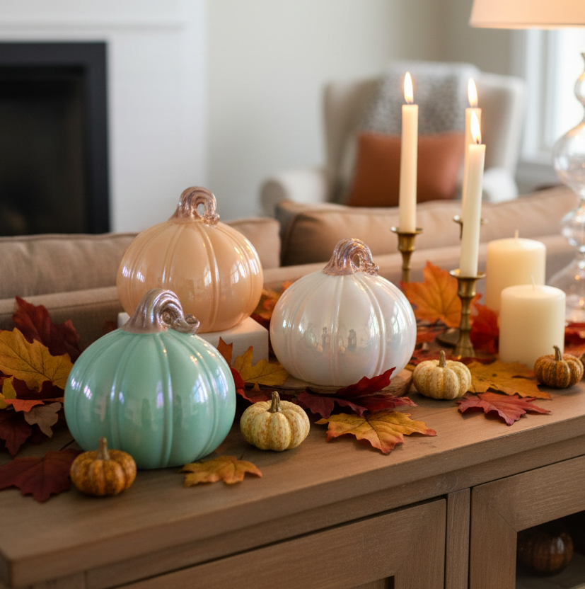 Dolomite Iridescent Pumpkin