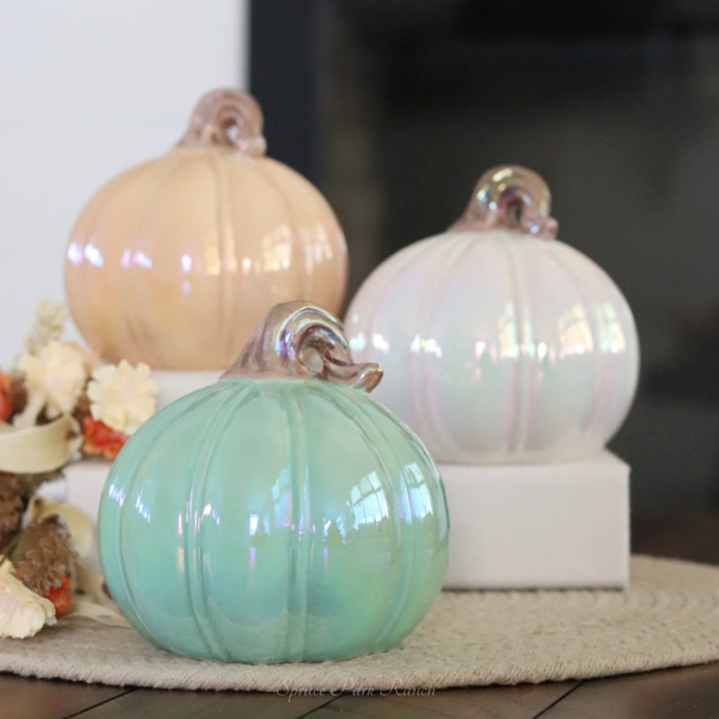 Dolomite Iridescent Pumpkin
