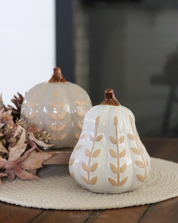 Dolomite Neutral Patterned Pumpkin
